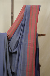 Blue Cotton Iikal Saree - SRBCIS1003