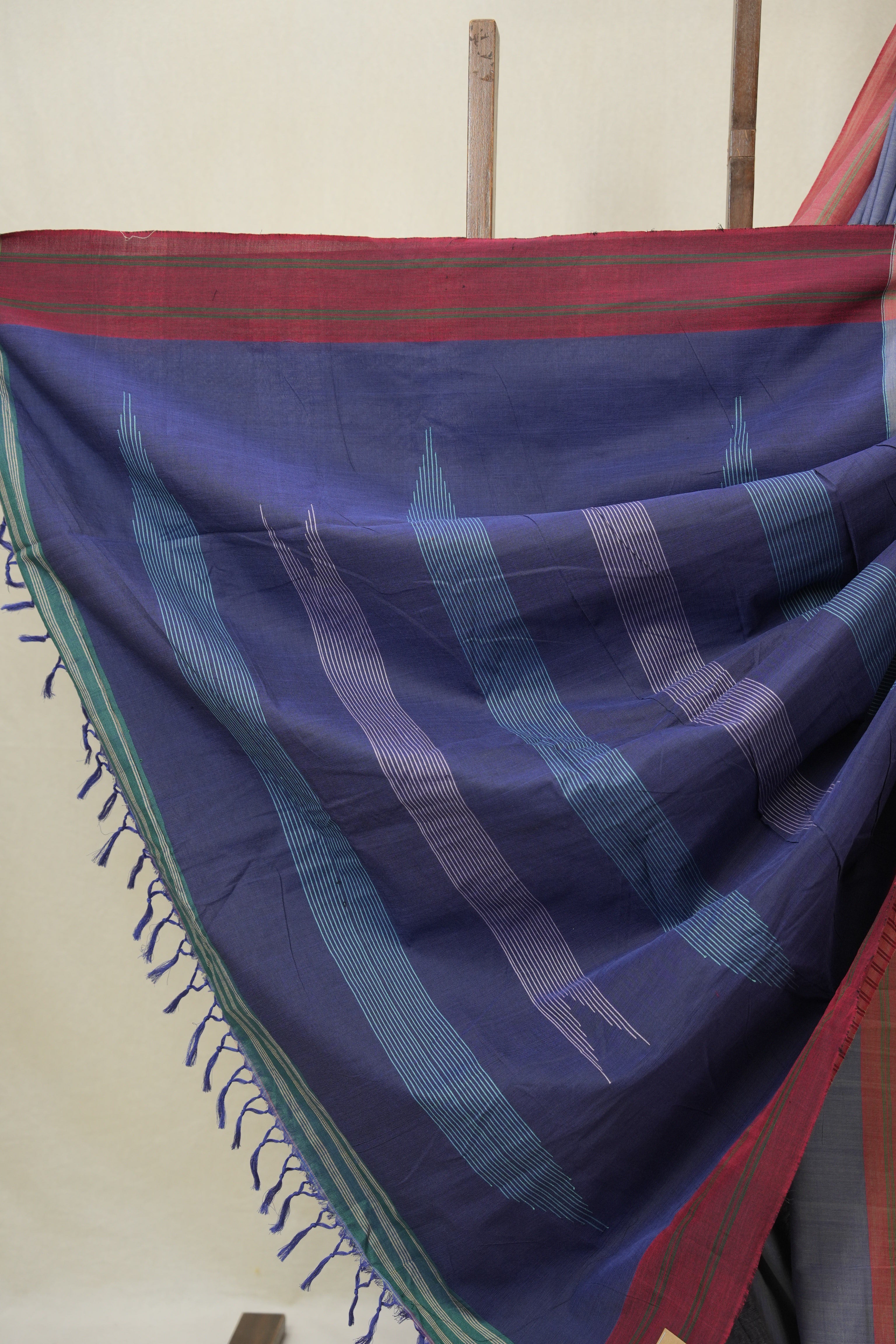 Blue Cotton Iikal Saree - SRBCIS1003