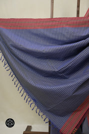 Blue Cotton Iikal Saree - SRBCIS1003