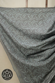 Disperse Grey HBP Cotton Saree - SRDGCS2824