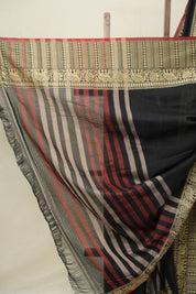 Black Narayan Peth Cotton Saree - SRBNPCS23