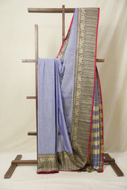 Blue Narayan Peth Cotton Saree - SRBNPCS24