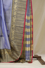 Blue Narayan Peth Cotton Saree - SRBNPCS24