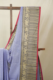 Blue Narayan Peth Cotton Saree - SRBNPCS24