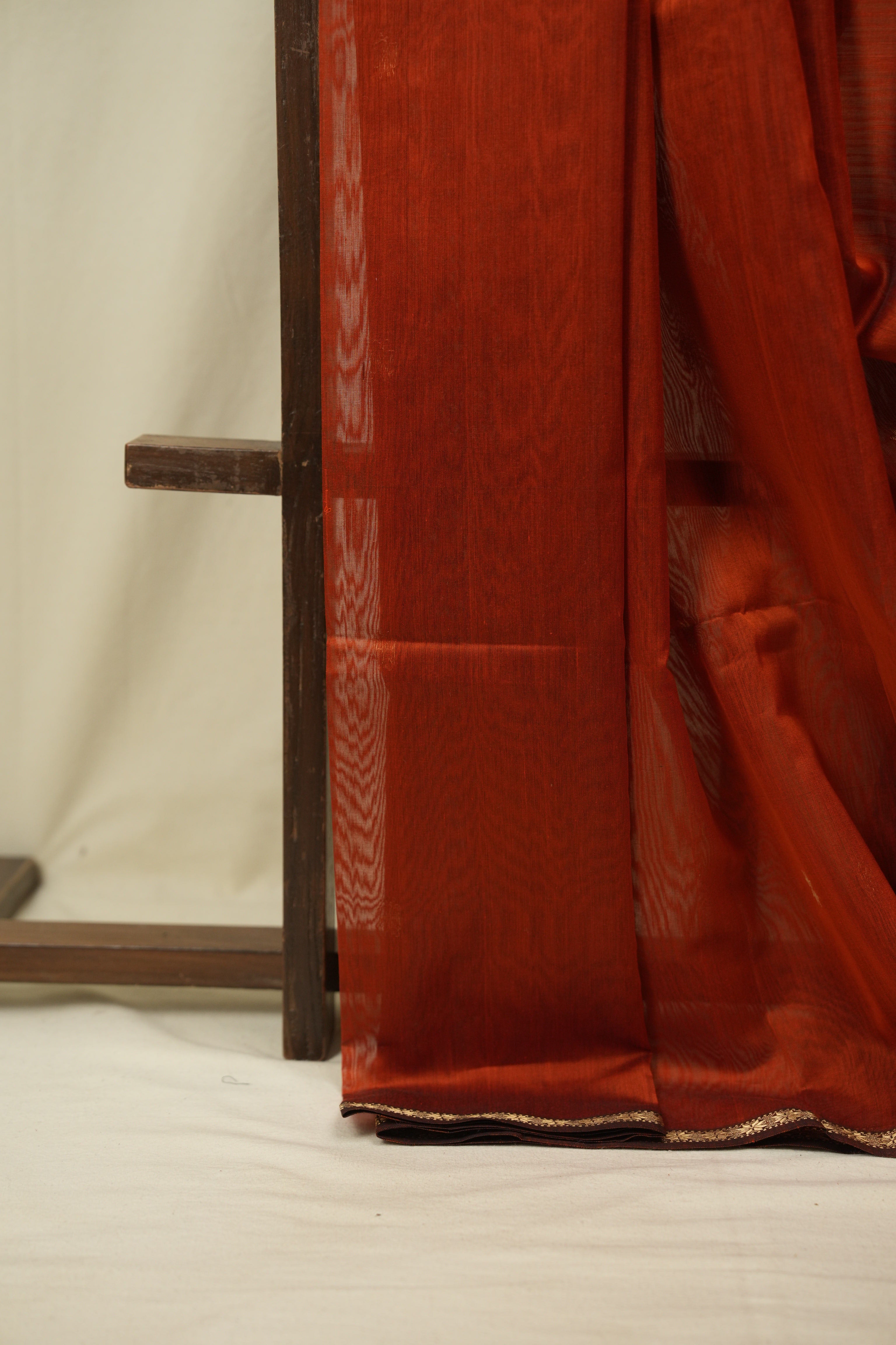 Orange Maheshwari Saree - SROMS1384