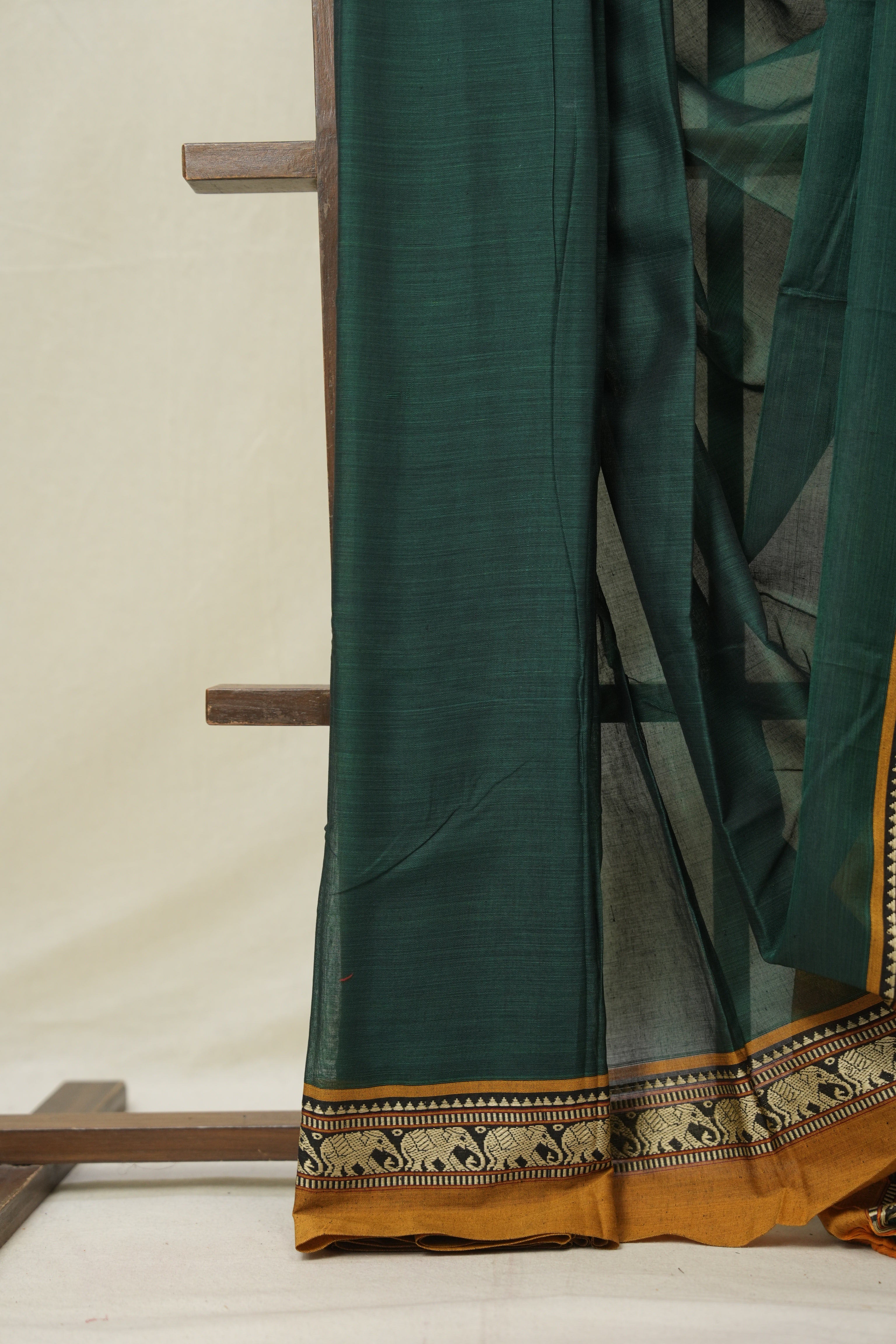Green Narayan Peth Cotton Saree- SRGNPCS01