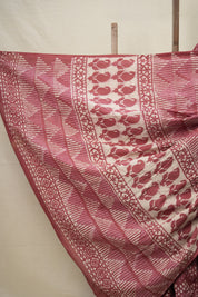 Magenta Maroon HBP Cotton Saree - SRMMCS2821