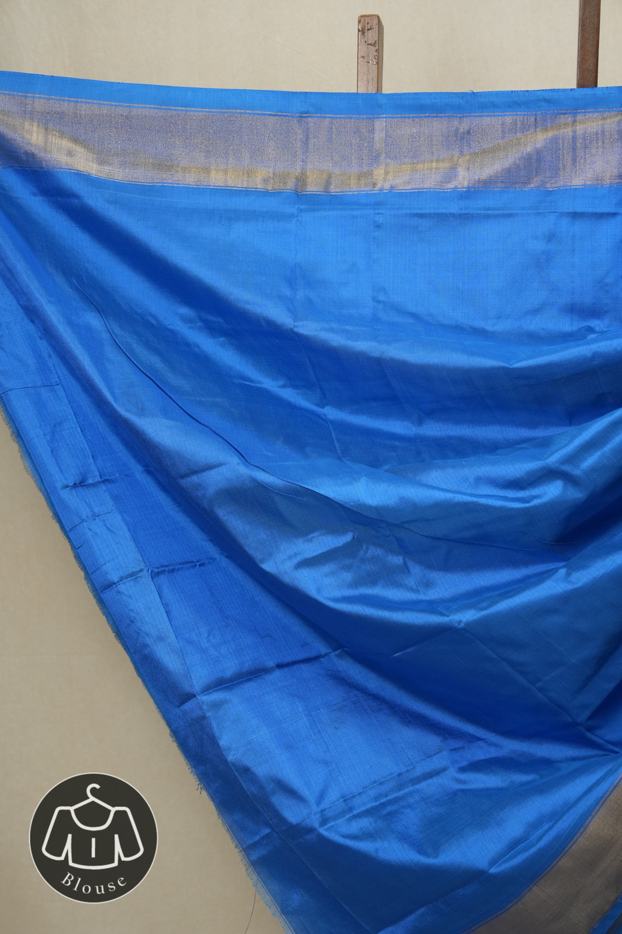Silver Blue Pochampalli Silk Ikat Saree - SRSBPSIS204