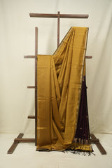 Mustard Maheshwari Saree - SRMMS1383