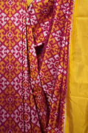 Rani Pink Pochamapalli Silk Ikat Saree - SRRPPSIS327