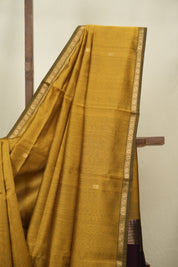 Mustard Maheshwari Saree - SRMMS1383