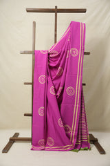 Rani Pink HBP Cotton Saree - SRRPCS3091
