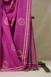Rani Pink HBP Cotton Saree - SRRPCS3091