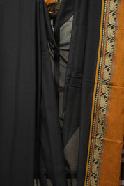 Black Narayan Peth Cotton Saree- SRBNPCS03