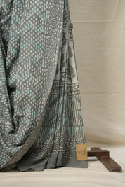 Sage Green HBP Cotton Saree - SRSGCS2820