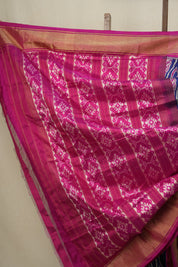 Royal Blue Pochampalli Silk Ikat Saree - SRRBPSIS202