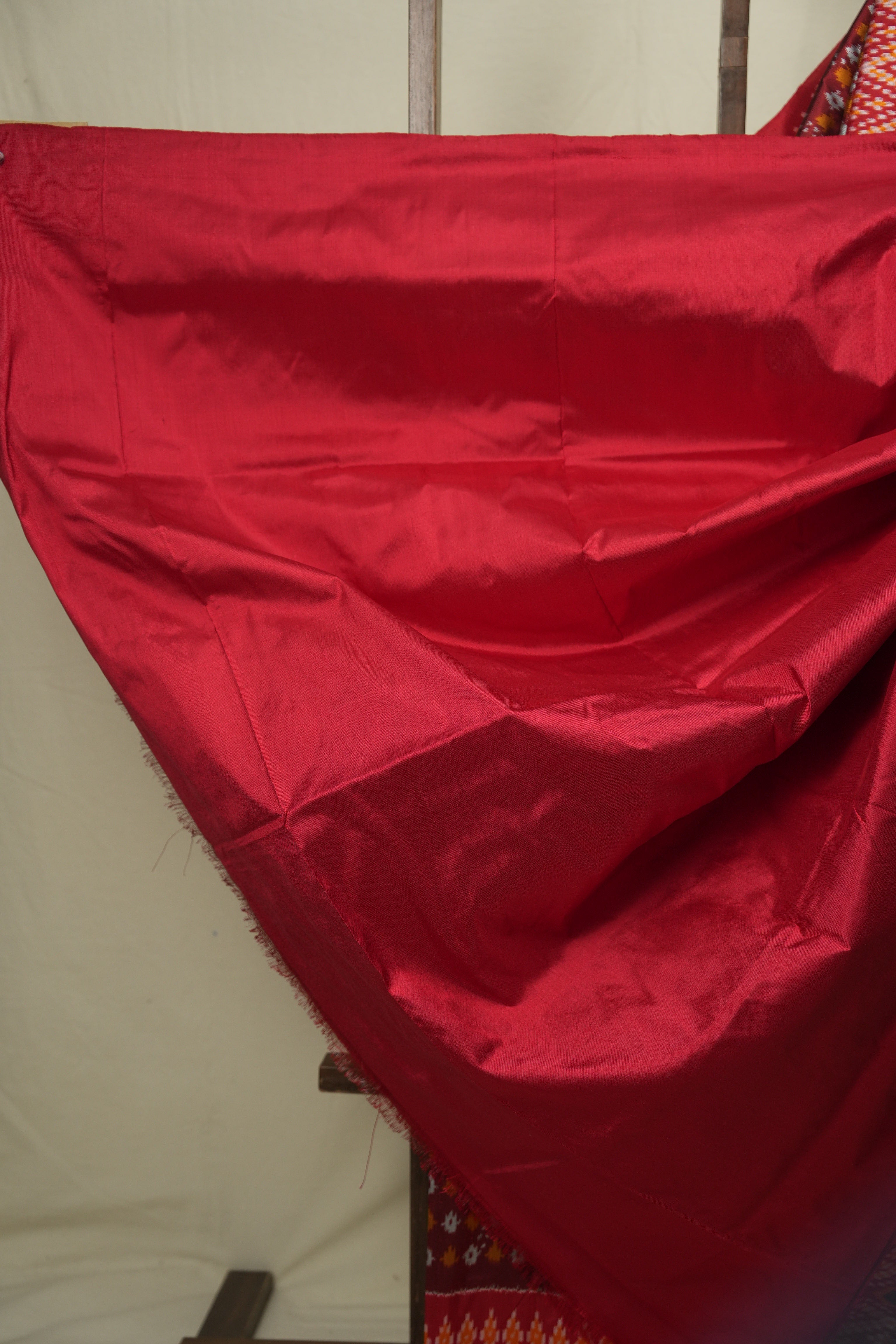 Maroon Pochampalli Silk Ikat Saree - SRMPSIS324