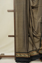 Light Brown Narayan Peth Cotton Saree- SRLBNPCS04