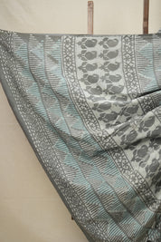 Sage Green HBP Cotton Saree - SRSGCS2820