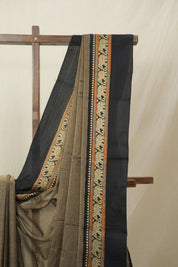 Light Brown Narayan Peth Cotton Saree- SRLBNPCS04