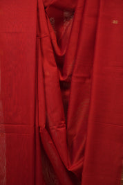 Red Maheshwari Saree - SRRMS1385