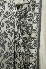 Off White Pochampalli Silk Ikat Saree - SROWPSIS326