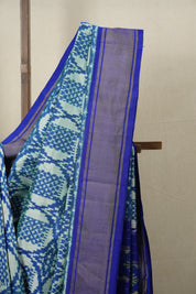 Mint Green Pochampalli Silk Ikat Saree - SRMGPSIS201