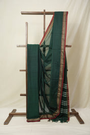 Green Narayan Peth Cotton Saree- SRGNPCS06