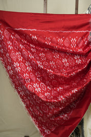 Off White Pochampalli Silk Ikat Saree - SROWPSIS326
