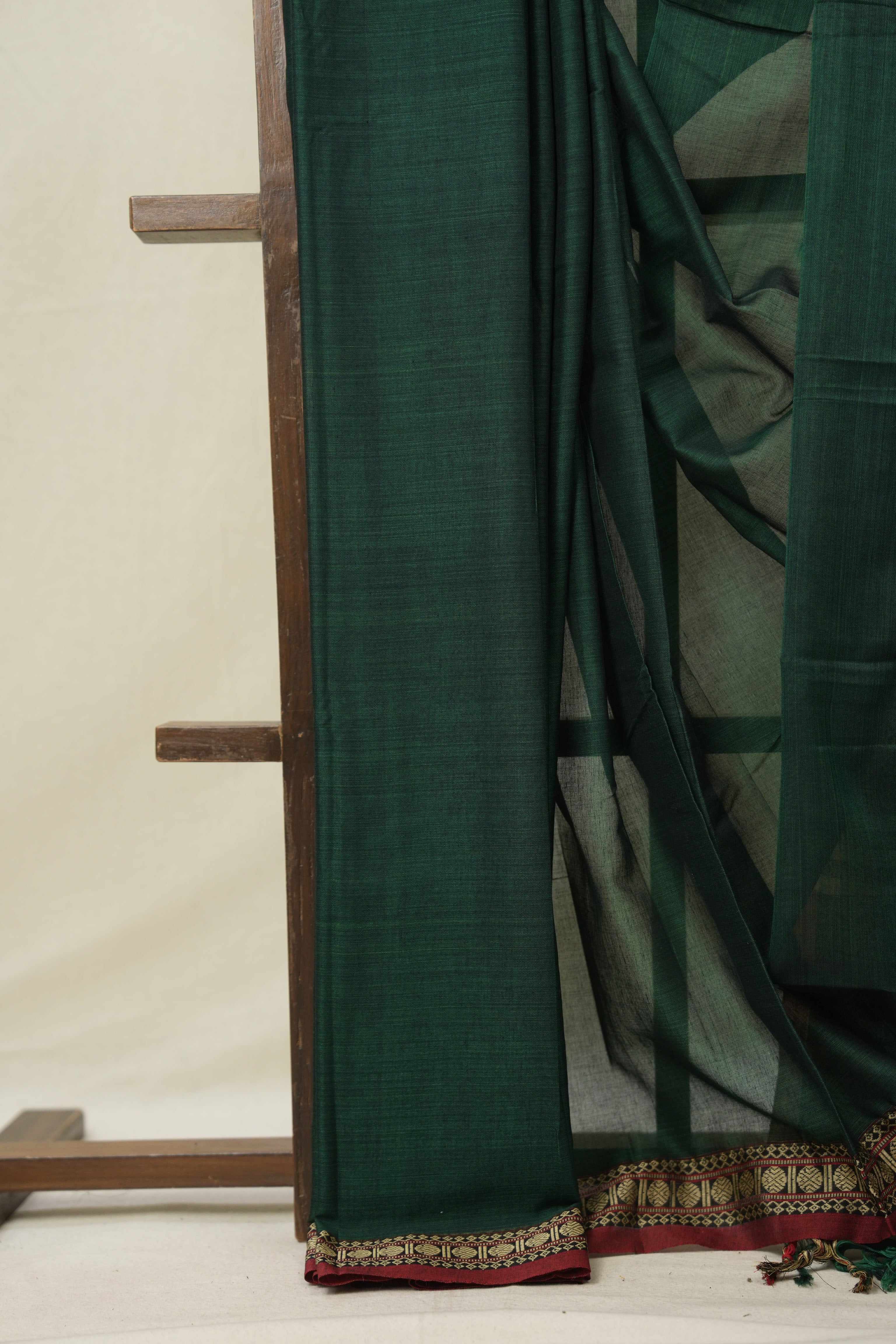 Green Narayan Peth Cotton Saree- SRGNPCS06