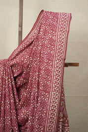 Maroon HBP Cotton Saree - SRMCS2819