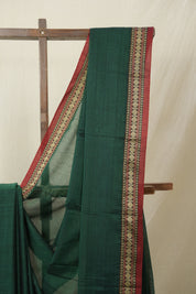 Green Narayan Peth Cotton Saree- SRGNPCS06