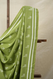 Mint Green HBP Cotton Saree - SRMGCS3089