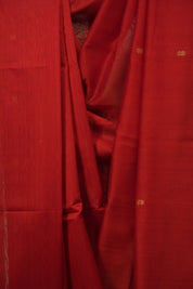 Red Maheshwari Saree - SRRMS1388