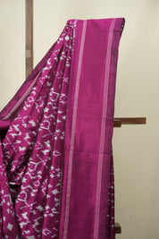 Magenta Pochampalli Silk Ikat Saree - SRMPSIS330