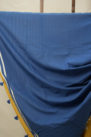 Mustard Yellow HBP Cotton Saree - SRMYCS3092