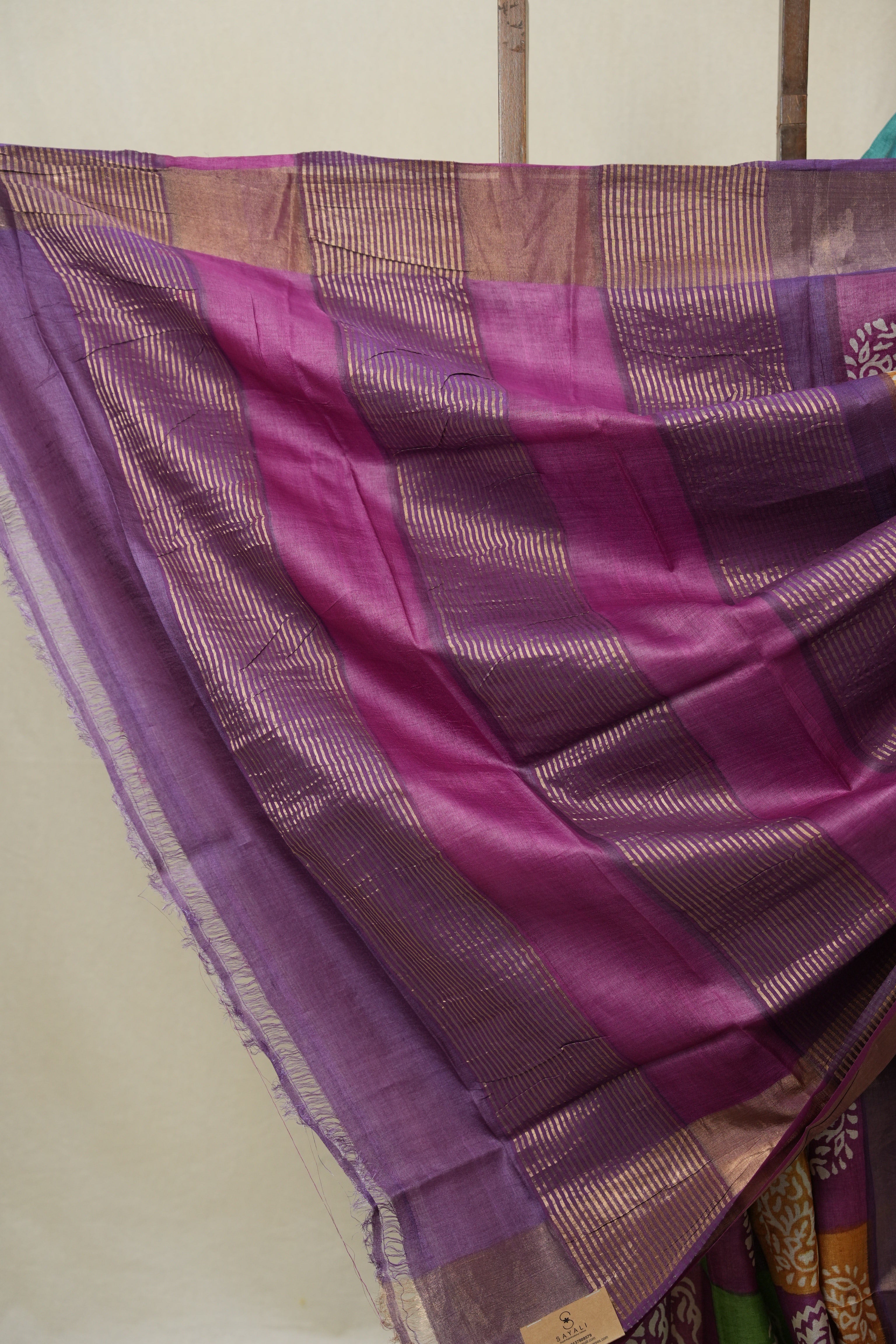 Green HBP Tussar Silk Saree - SRGHTSS751