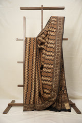 Brown HBP Cotton Saree - SRBCS2759