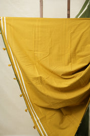 Mehendi Green HBP Cotton Saree - SRMGCS3087