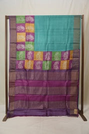 Green HBP Tussar Silk Saree - SRGHTSS751