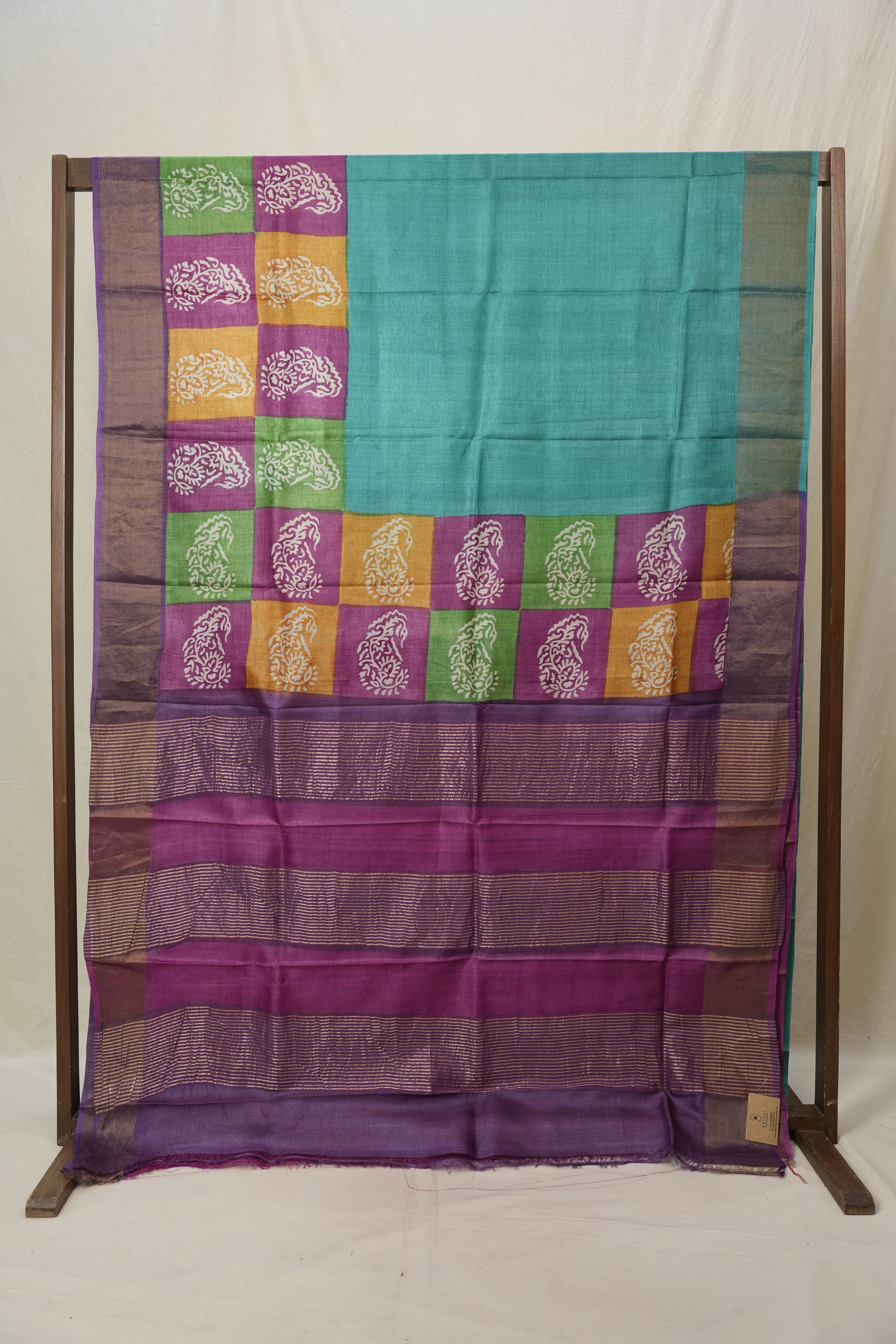 Green HBP Tussar Silk Saree - SRGHTSS751