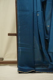Teal Blue Maheshwari Saree - SRTBMS1392