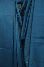 Teal Blue Maheshwari Saree - SRTBMS1392