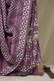 Plum HBP Cotton Saree - SRPCS3244
