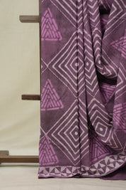 Plum HBP Cotton Saree - SRPCS3244