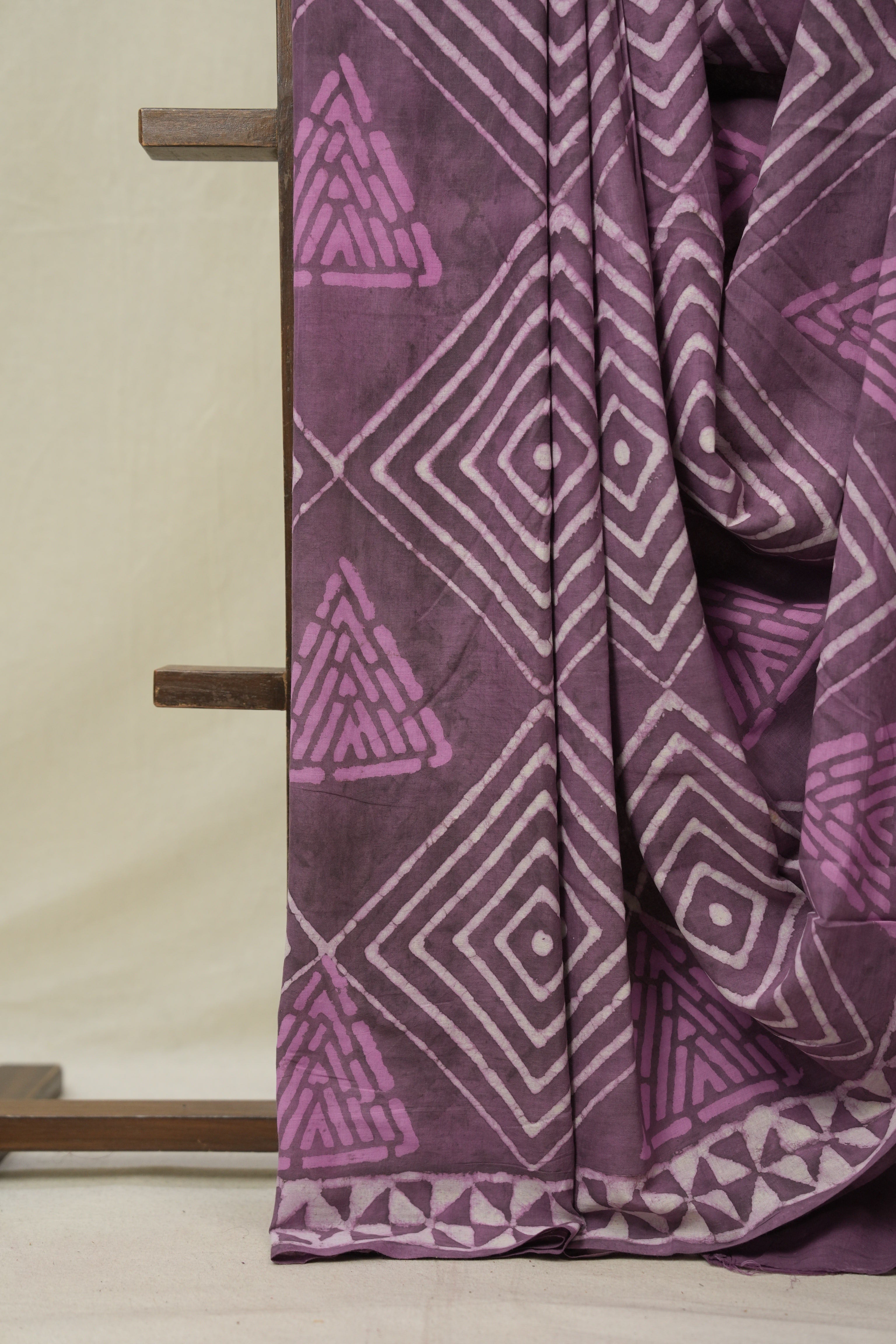 Plum HBP Cotton Saree - SRPCS3244