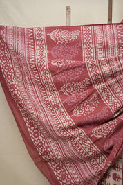 Cream Red HBP Cotton Saree - SRCRCS2765