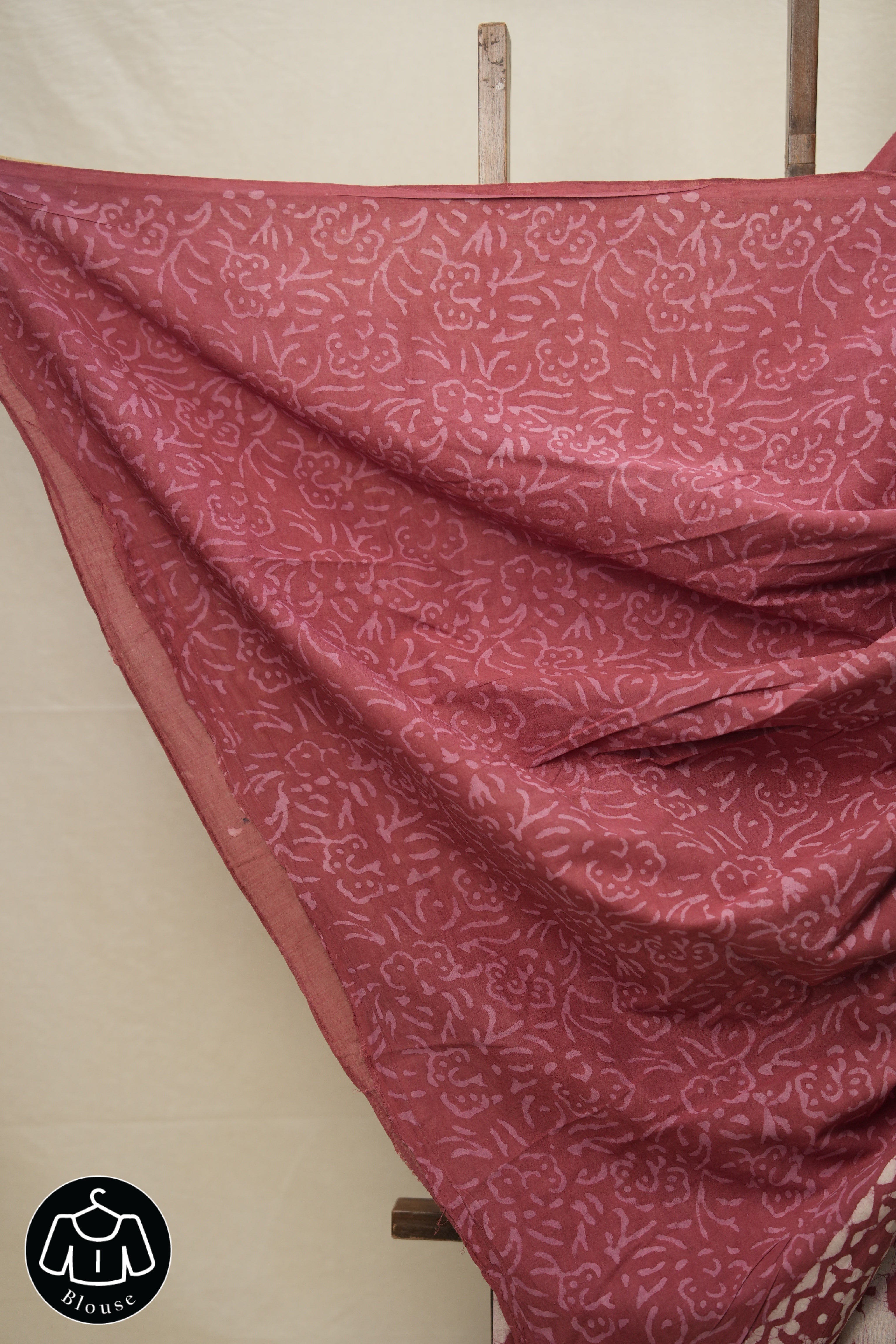 Cream Red HBP Cotton Saree - SRCRCS2765