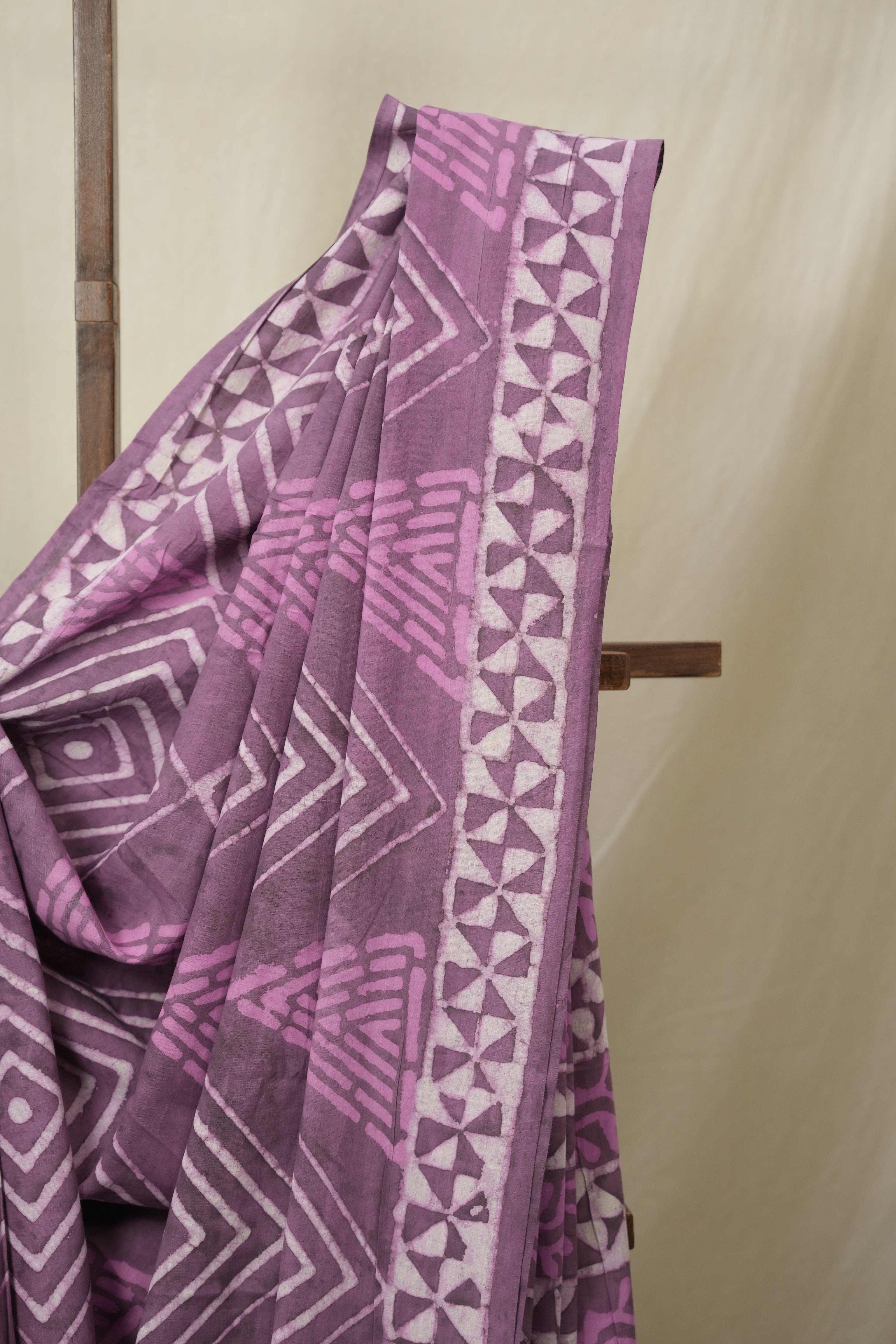 Plum HBP Cotton Saree - SRPCS3244