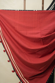 Black HBP Cotton Saree - SRBCS3095